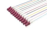 Pigtailset OM4 (50/125) LC LSZH STB 12 colors 900µm L=2m