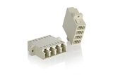 Adapter Optira Quad OM1/2/3/4 LC Beige SC-DX footprint