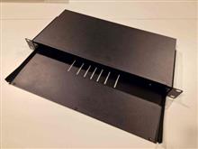 1U/1HE 19" Sliding leeg (zonder Frontpaneel) black