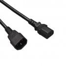 230V Aansluitkabel C13-C14 Zwart