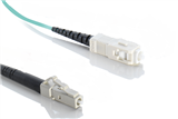 Patchcord SX OM3 (50/125) SC-LC LSZH Aqua 2,0mm