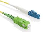 Patchcord SX G657A1 (/125) LC/UPC-SC/APC8 LSZH 1,6mm Geel