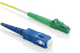 Patchcord SX G657A (9/125) SCupc-LCapc8 LSZH Geel 2mm