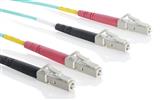 Patchcord DX OM3 (50/125) LC-LC LSZH Aqua 2,0mm