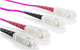 Patchcord DX OM4 (50/125) SC-SC LSZH Erika-Violet 2,0mm