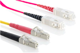 Patchcord DX OM4 (50/125) SC-LC LSZH Erika-Violet 2mm