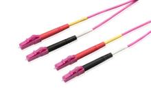 Patchcord DX OM4 (50/125) LC-LC LSZH E-V L=0,5m