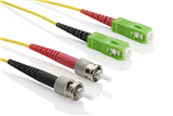Patchcord DX G657A (9/125) STupc-SCapc8 LSZH Geel 2,0mm