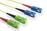 Patchcord DX G657A (9/125) SCupc-SCapc8 LSZH geel 2,0mm