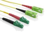 Patchcord DX G657A (9/125) SCapc8-LCapc8 LSZH Geel 2,0mm