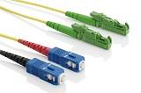 Patchcord DX G657A SCupc-E2000apc8 LSZH Geel 2,0mm