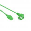 230V Aansluitkabel Schuko-C13 Groen