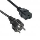 230V Aansluitkabel Schuko- C19 Zwart